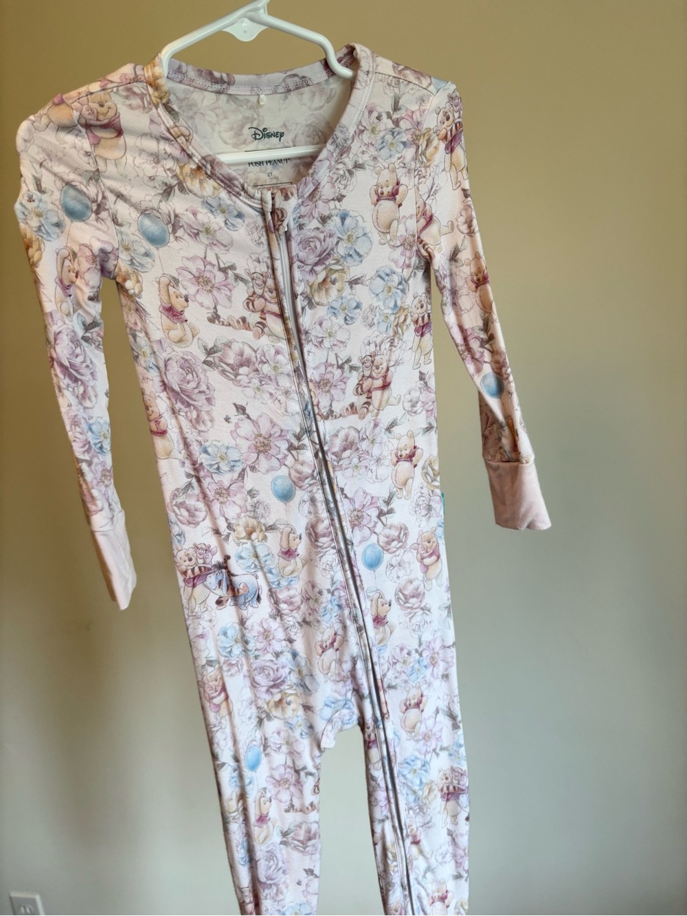 Posh Peanut Winnie the Pooh Floral Bamboo Zippy